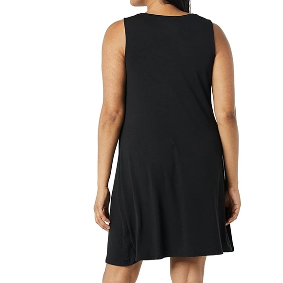 Solid Black Tank Swing Dress - Picture 3 of 5